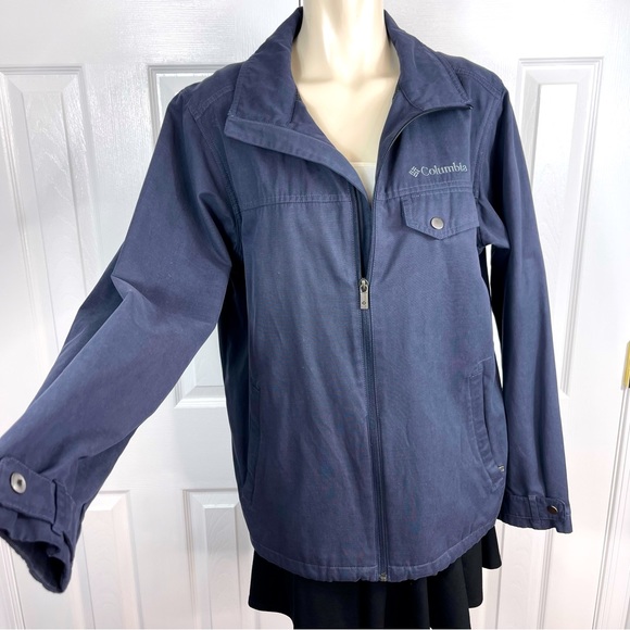 Columbia Other - SOLD 🌟COLUMBIA Canvas zip up jacket Men’s blue Venture Creek Jacket lightM